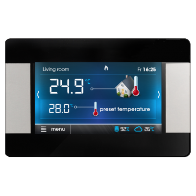 METAL-FACH Termostat pokojowy ECOSTER90 Platinum Touch CZARNY